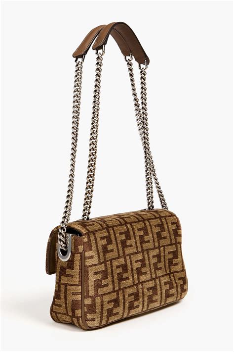 fendi baguette crocodile|Fendi chenille bag.